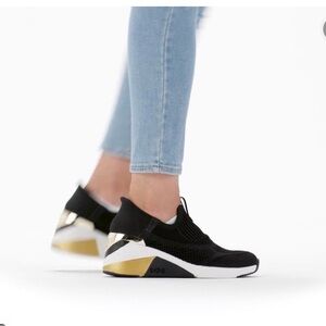 Skechers Black and Gold Women's Sneakers by Mark Nason- NEW